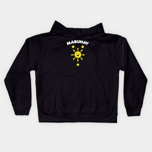 Mabuhay Filipino Flag Sun and Stars Kids Hoodie